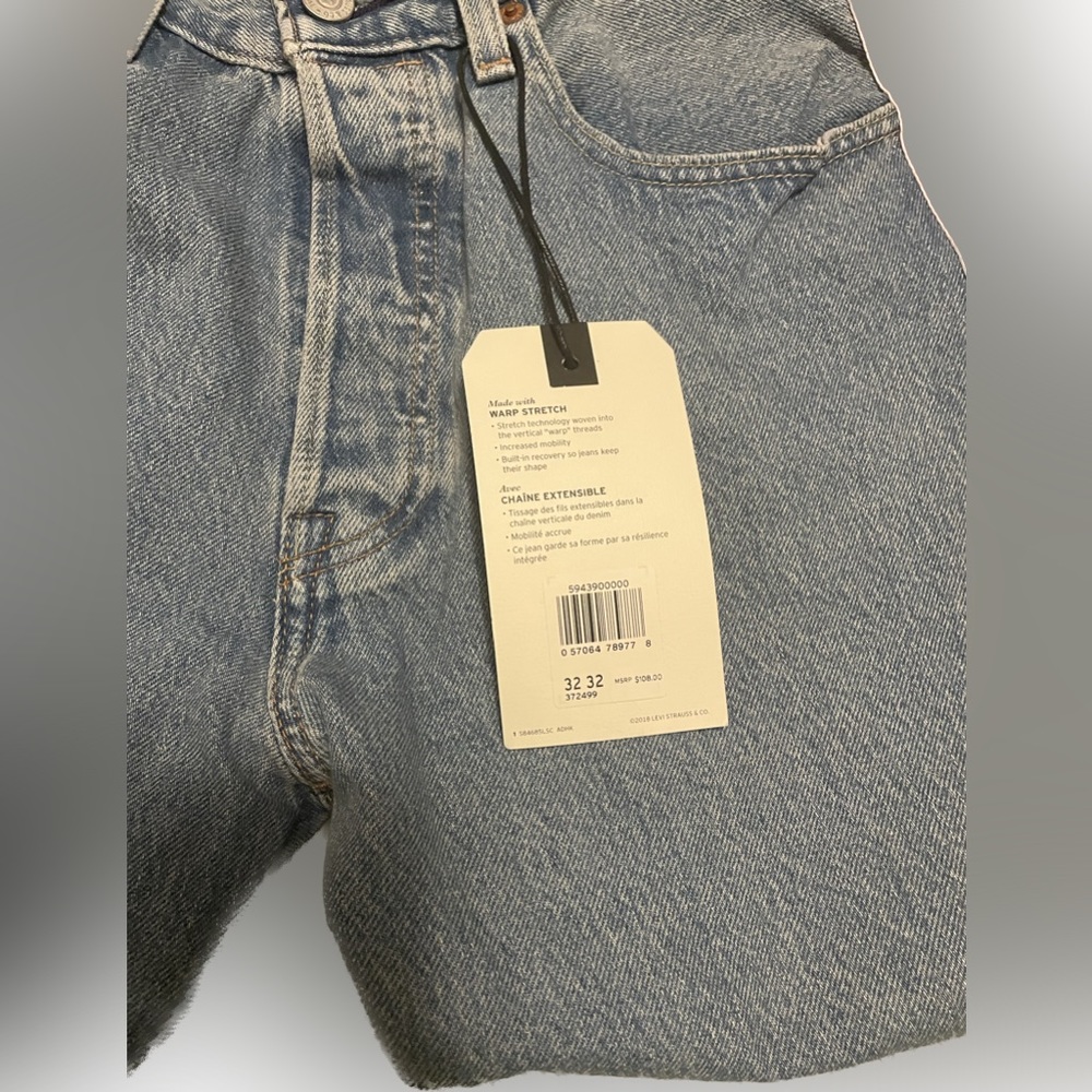 Men’s Levis 501 Sport Slim Taper Jeans - Picture 7 of 9